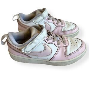 Nike Pink & White Court Borough Low